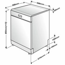 Beko 60cm Freestanding Stainless Steel Dishwasher with Autodosing BDF1640AX hero image