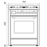 Ilve 76cm Majestic Duel Fuel Upright Oven/Stove M30DNE3SSG image NaN