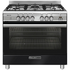 GlemGas 90cm Matte Black Natural Gas Freestanding Oven with Electric Grill GA965GGMB image NaN