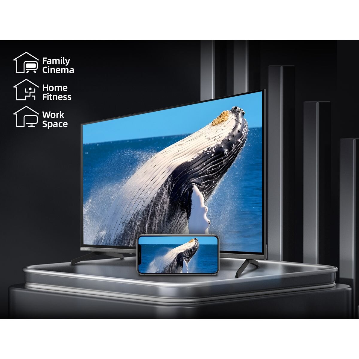 CHiQ 43 Inch QM10 4K QLED Smart Google TV U43QM10 [2025] hero image