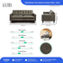 Kalona Manhattan Two Seater Leather Sofa Grey 6648-20 image NaN