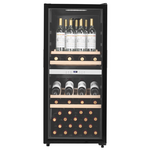 LeCavist 105 Bottle Dual Zone Wine Cabinet Black LEK1052ZPV hero image