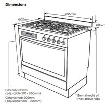 Westinghouse WFEP915SB Pyrolytic Freestanding Dual Fuel Oven/Stove hero image