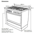 Westinghouse WFEP915SB Pyrolytic Freestanding Dual Fuel Oven/Stove image NaN