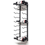 KingsBottle 18 Bottle C-Type Label Display Wall Mounted Metal Wine Rack WMRC-02D18B hero image