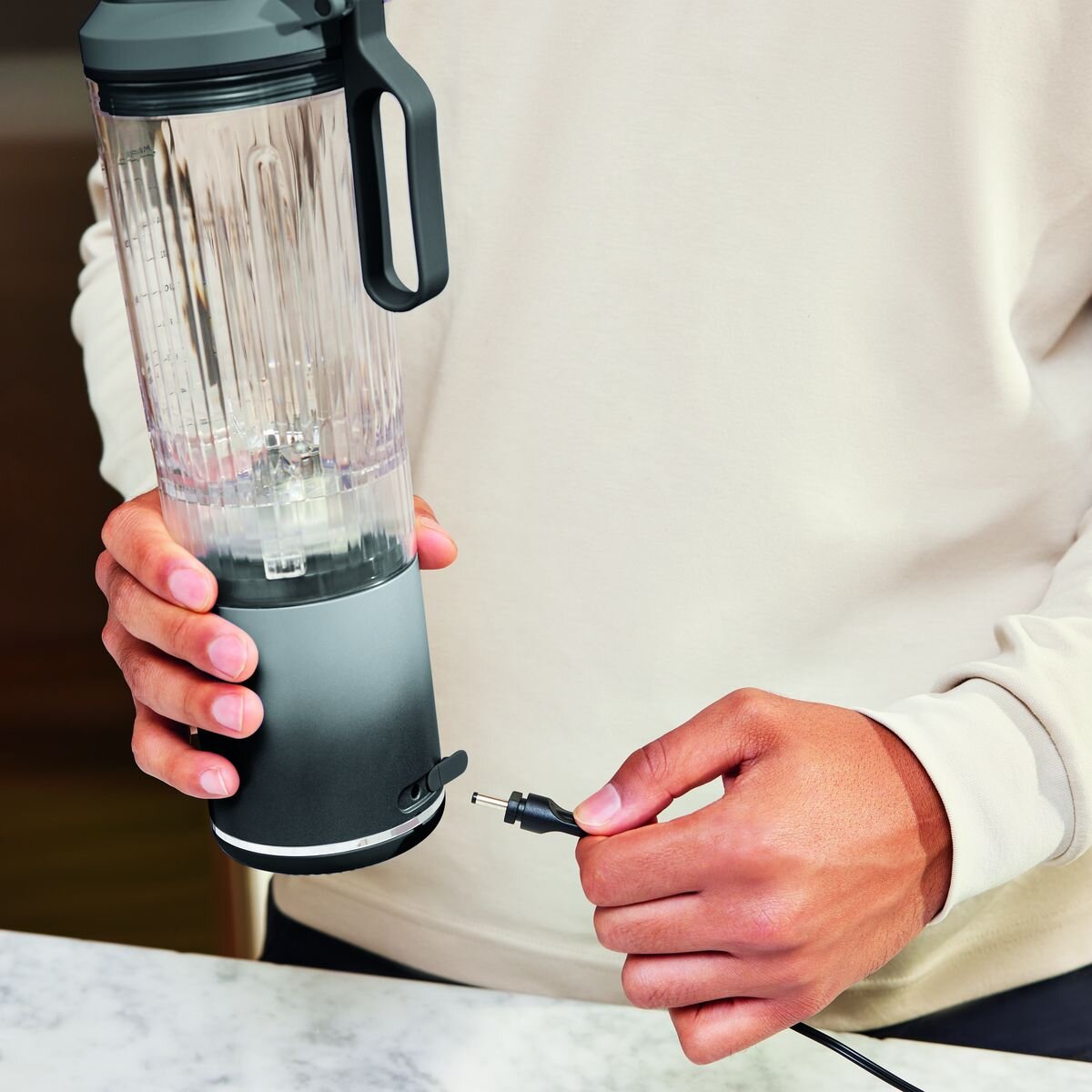 Ninja Blast Max Portable Blender Cool Grey BC251GY hero image