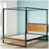 Zinus Queen Canopy Bed Frame Black AU-IRPBHC-14Q image NaN