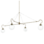 CTO Lighting Floren 4 Arm Pendant Light - Antique Brass FLOREN4ARM hero image