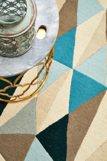 Rug Culture Matrix Small Turquoise Rug 120X120CM - MTX-901-TUR-120X120 hero image