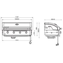 Artusi Halmo 4 Burner Gas Grill Built-In BBQ ABIBBQ4 hero image