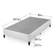 Zinus Keenan Single Fabric White Ensemble Bed Base AU-BSLB-S hero image