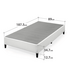 Zinus Keenan Single Fabric White Ensemble Bed Base AU-BSLB-S image NaN
