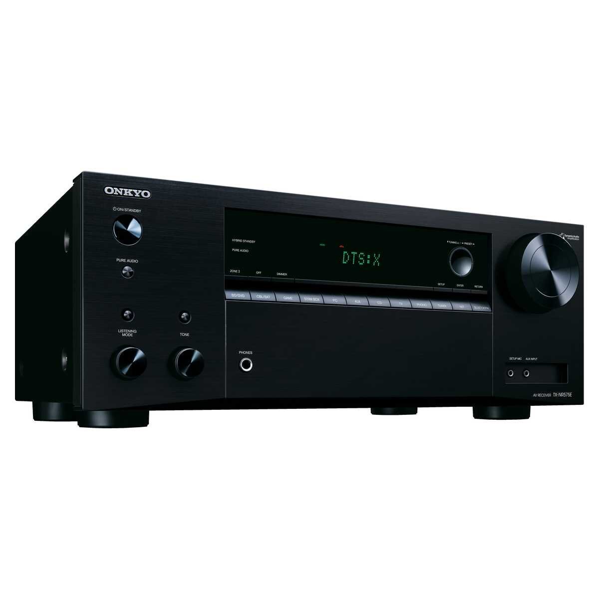 Onkyo TX-NR575EB 7.2 Ch Network AV Receiver Black hero image