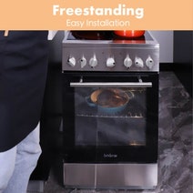 Linarie 50cm Freestanding Electric Oven with Ceramic Cooktop LFYC5060CX hero image