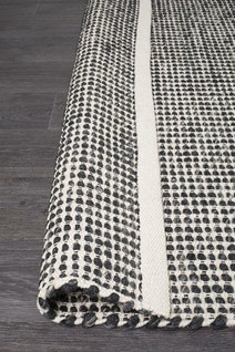 Rug Culture Skandi Oversize Black & White Rug 400X300CM - SKAN-300-BLA-400X300 hero image