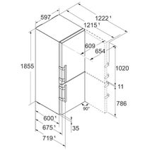 Liebherr Prime 332L Bottom Mount Fridge with Easy Fresh and VarioTemp Right Hinge SCNSDH5253RHH hero image