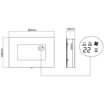 Dimplex Toluca Deluxe Wall Mounted Electric Fire Heater TLC20LX-AU hero image