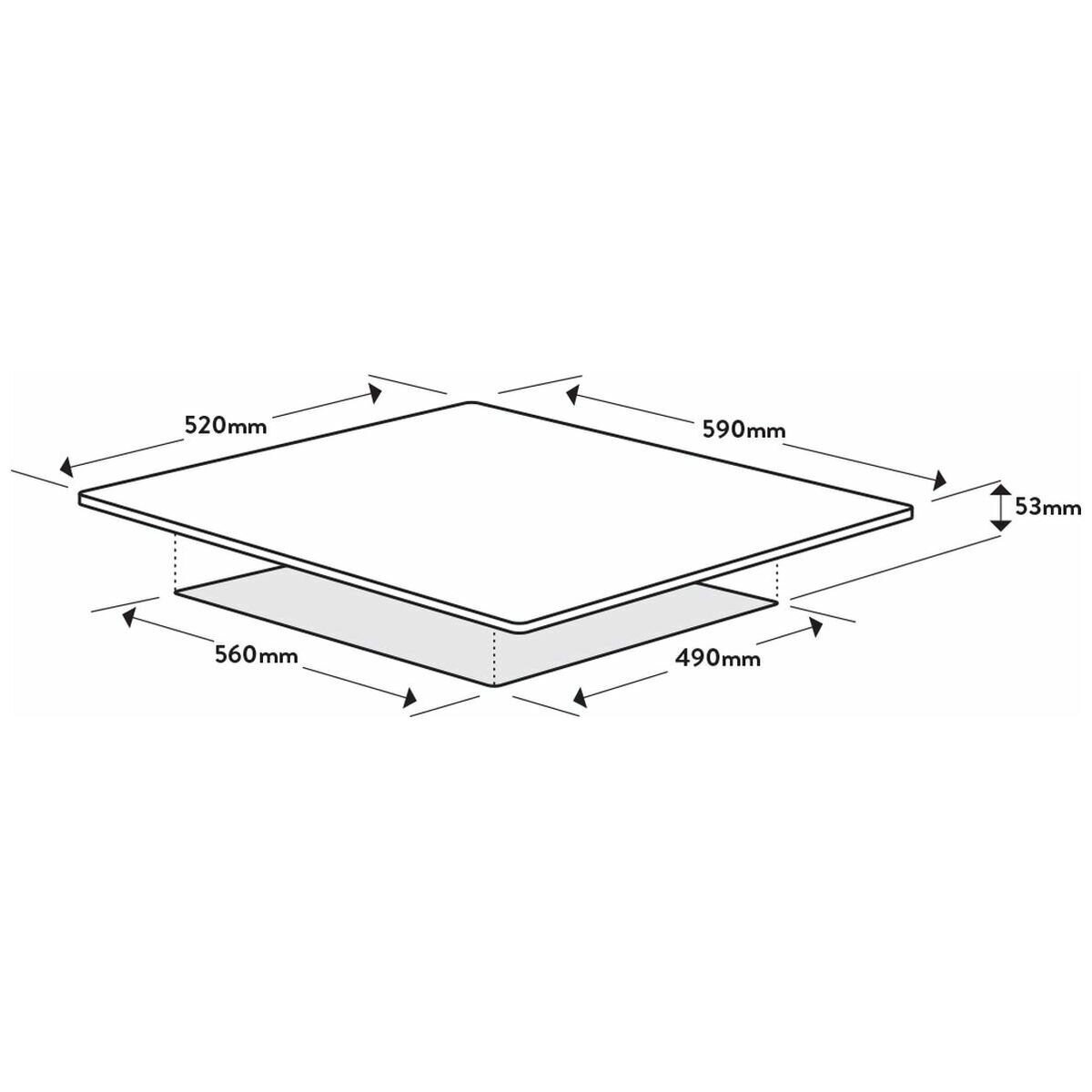 Omega 60cm 4 Zone Induction Electric Cooktop OCI64B hero image