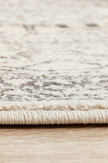 Rug Culture Chrome Small Silver & Off White Rug 150X150CM - CRO-ADD-SIL-150X150 hero image