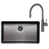 Titan Essentials Extra Large Bowl Sink & Pull Out Mixer Tap Package Gunmetal TSGMPK702 image NaN