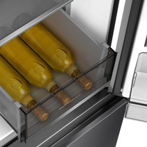 Hisense 640L PureFlex Quad Door Refrigerator with Non-Plumbed Ice and Water Dispenser Dark Stainless Steel HRCD640TBW hero image