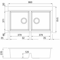 Oliveri Santorini Double Bowl Sink ST-BL1566GTKIT hero image