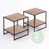Zinus Modern Studio Bedside Table Set of 2 Brown AU-COMBOB image NaN