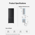 Panasonic 376L Bottom Mount Fridge Matte Black NR-BX421HWK image NaN
