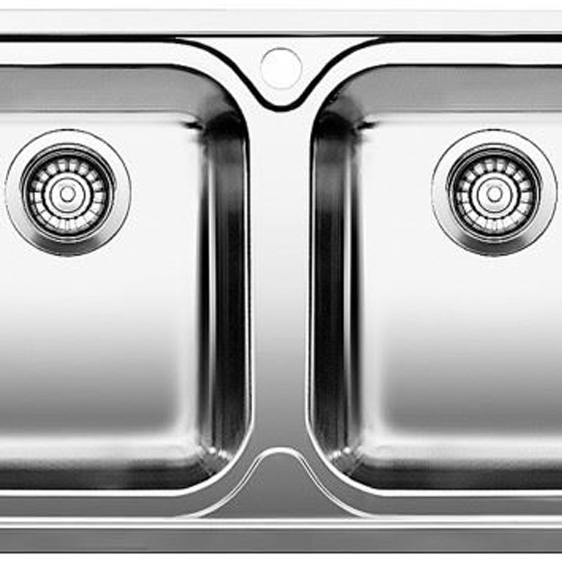 Blanco MEDIAN8SLIFK5 Median Double Bowl Right Hand Drainer Sink hero image