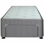 Sealy Long Single Spacesaver Base -  Front Drawer In Charcoal - 728182 hero image