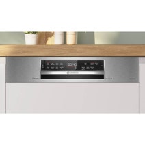 Bosch 60cm Series 8 Semi Integrated Dishwasher Brushed Steel SBI8ECS01A hero image