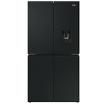 Haier 623L Quad Door Refrigerator with Ice and Water Black HRF680YPC hero image
