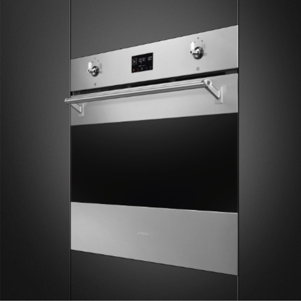 Smeg 76cm Classic Pyrolytic Oven with Single Point Probe SOPA3302TPX hero image