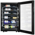 Little Cave 22 Bottle Label View Single Zone Compressor Wine Fridge Black LCLV22SB image NaN