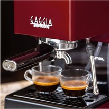 Gaggia Classic E24 Red Coffee Machine & Coffee Grinder Package DMGNCEVOREDBUN hero image