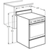 Chef 54cm Gas Conventional White Freestanding Oven CFG504WCH image NaN
