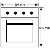 Emilia 60cm Natural Gas Off Grid Ready Built-In Oven Stainless Steel EMF61MVI hero image