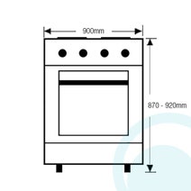 Freestanding Emilia Gas Oven/Stove DI965MVI3 hero image