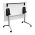 OLG Uni Flip Table 1200x750 White Worktop with Chrome Frame OG_UNIFLIP1275C_W image NaN