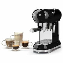 Smeg Black 50s Retro Style Espresso Coffee Machine & Coffee Grinder Pack BFCOFFEEPACK hero image