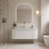 Turner Hastings Evara 120x53 Wall Hung Vanity with Real Marble Top and Ceramic Undercounter Basin White 3TH EV120-WH-3TH image NaN