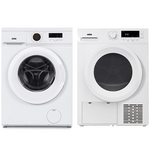 Mykin 6kg Front Load Washer & 8kg Heat Pump Dryer White Package (Not Stackable) MFLW600WMHPD800W hero image