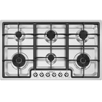 Smeg 90cm Classic 6 Burner Stainless Steel Cooktop PGA962 hero image