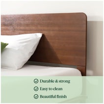 Zinus Arden Coffee Bean Bamboo King Bed Frame AU-FPWHC1ZC-08K hero image