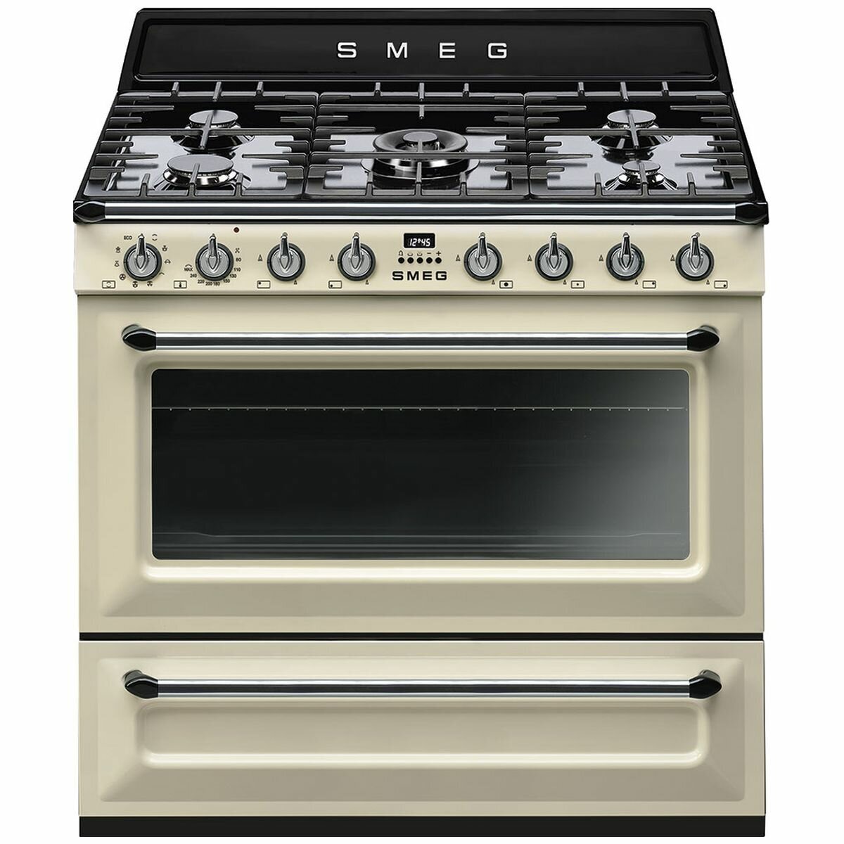 Smeg black deals freestanding oven