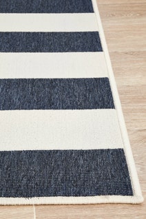 Rug Culture Seaside Large Navy & White Rug 280X190CM - SSD4444-NVWH-280X190 hero image