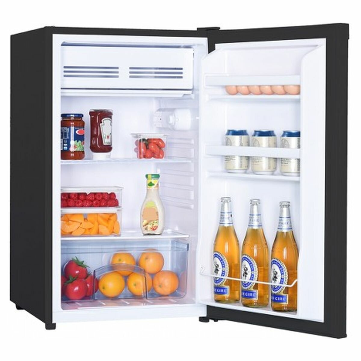 Euromaid 126L Black Bar Fridge EBF126BK hero image