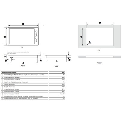 Fisher & Paykel Series 9 90cm LPG Gas Flush Fit Cooktop Stainless Steel ...