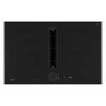 NEFF 80cm N 90 Flex Induction Cooktop with Integrated Downdraft Metallic Silver V68YYX4C0-MS hero image