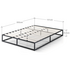 Zinus Queen Joseph Bed Frame Metal Bed Platform Base AU-MBBF-10Q image NaN